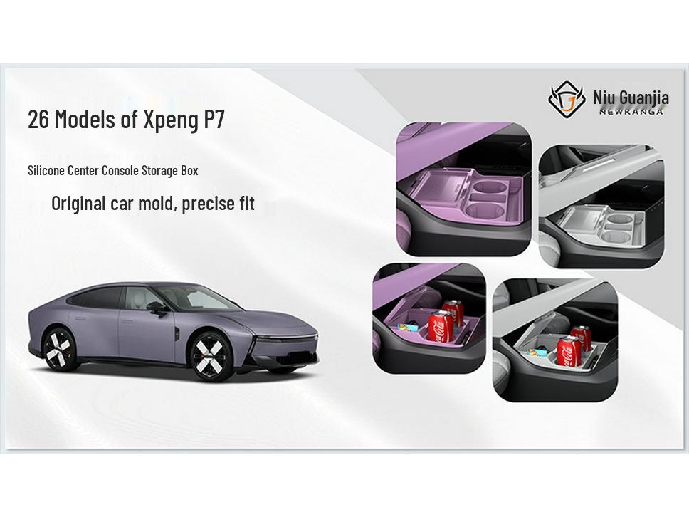 Waterproof Interior Accessories for XPeng P7 Center Console Storage (26 Models)