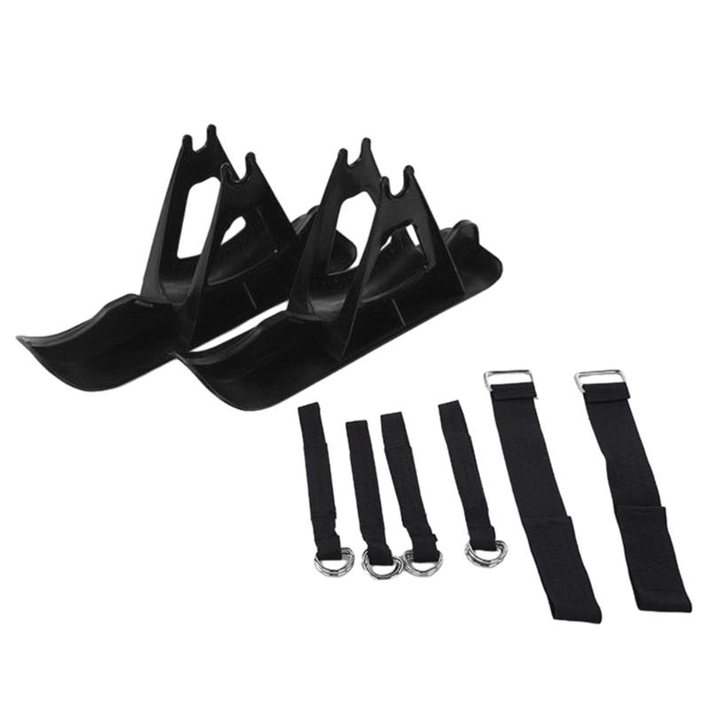 

Ski Plate Wheelblades Sled Skiing Board Beach Skateboard Snow Scooter Sled Bike Ski Sled Easy to Install чёрный
