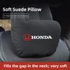Suede Car Breathable Neck Pillow Memory Foam Lumbar Pillow For Honda Civic FIT CRV Jazz HRV Odyssey Vezel CRZ 5th City CRX Pilot EC5