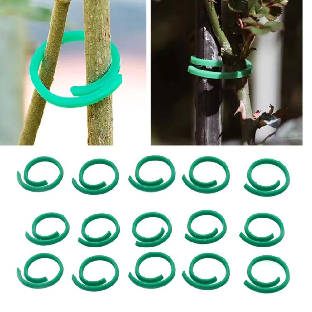 100pcs Plant Clips Supports Reusable Plastic Connects Fixing Vine Tomato Stem Grafting Clips Vegetable Plants Grafting Clamps