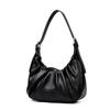 Minimalistyczna damska torba na ramię - Jednokolorowa plisowana torebka Modna torba crossbody odpowiednia do codziennego użytku i na zakupy