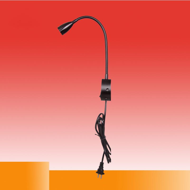 Flexible Gooseneck Arm Reading Light Wall Mounted 360 Degree LED Bedside Light