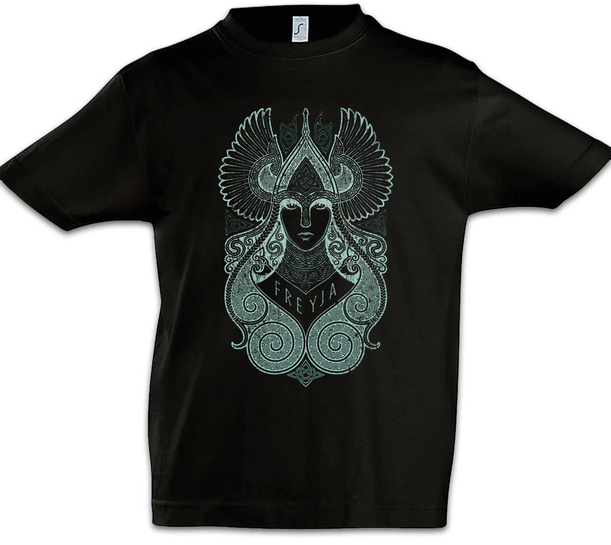 Freyja II Kids Boys kids boys T-Shirt Freya Freia Valhalla Vikings Odin Viking Goddess 110