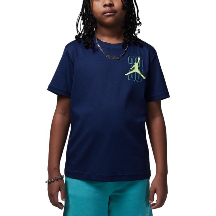 Jordan T Shirt Dark Navy Blue Kids II3102-410 M