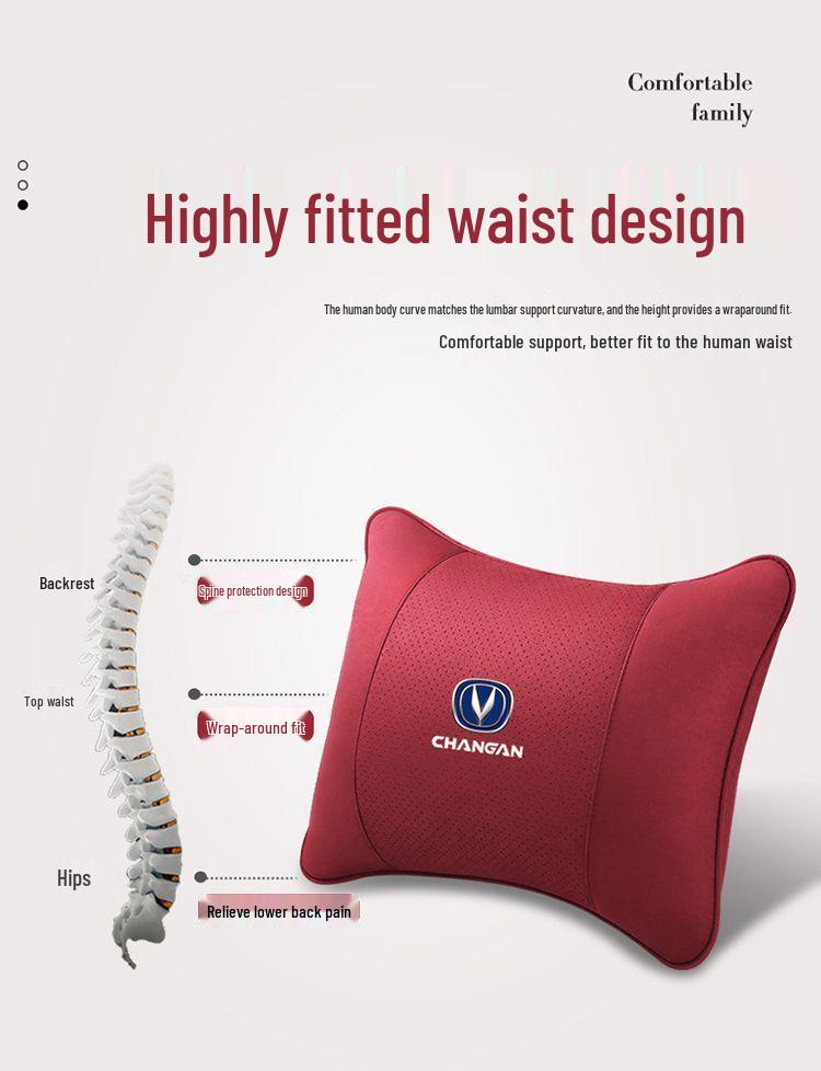 Changan CS75PLUS/CS55/CS35/CS15 Car Headrest: Lumbar & Neck Support Pillow