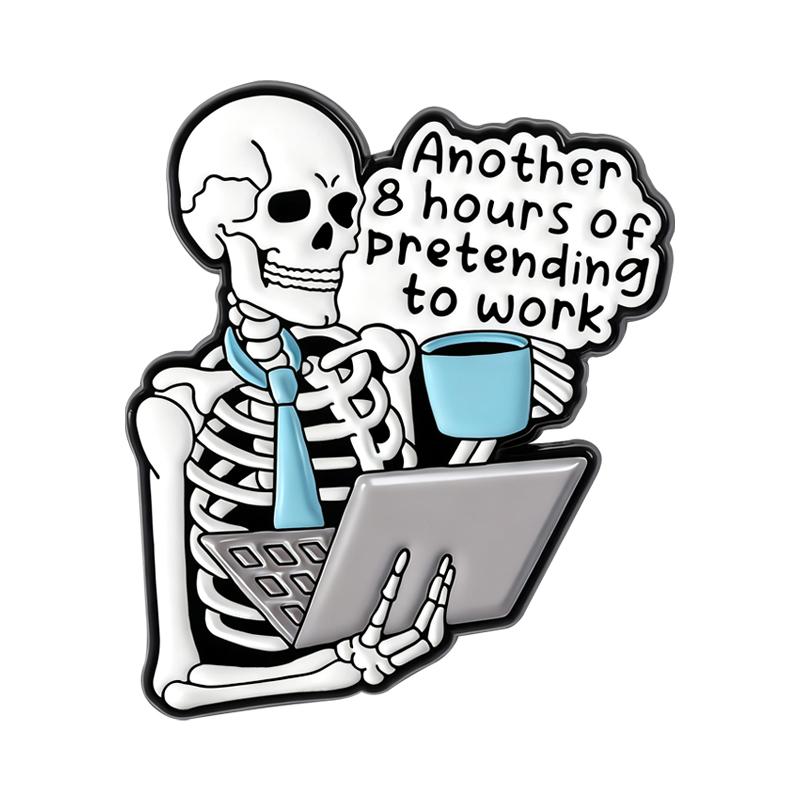 IDK I Just Work Here Enamel Pins Job Meme Brooches Lapel Badges Clothes Funny Not The Worst Employee Jewelry Gift for Friends