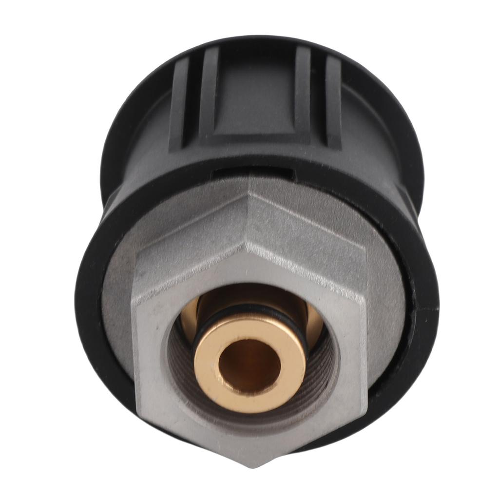 M22 14mm Adapter for Pressure Washer, Quick Connector, Aluminum, 4000 Psi, Efficient Cleaning for Pressure Washer