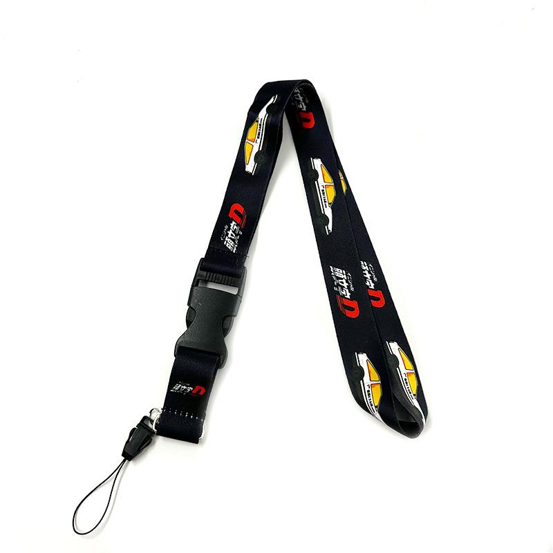 JDM Anime Lanyard: Durable Silk Woven Neck Strap for Phone and ID Badge Holders