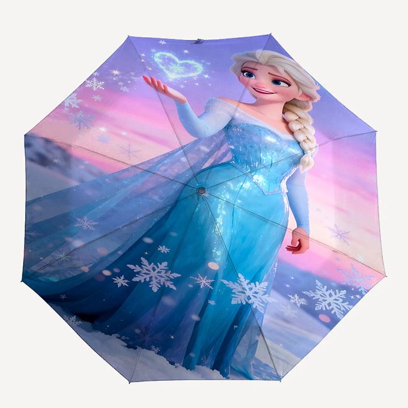 

1pc Elsa Frozen umbrella automatic open/close, 8-Rib Durable Frame, Compact Folding Design, Ideal Birthday/Holiday Gift e1146A