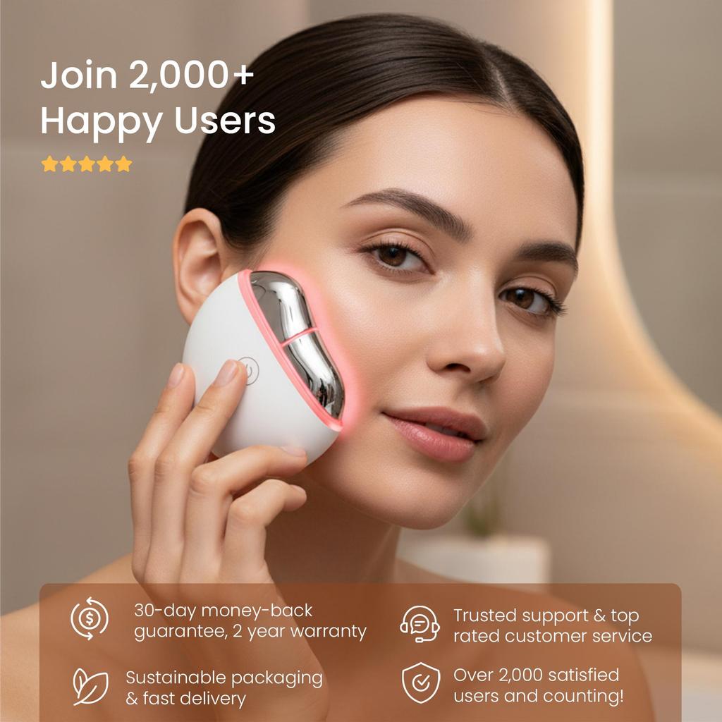 Mvolo® EMS Gua Sha - Skin Rejuvenation Device - Facial Massager - Beauty Tool - Skincare