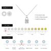 MODIAN 0.5 Carat D Color Moissanite Lock Pendant Necklace For Women 925 Silver Party Stackable Fine Jewelry With Boxes