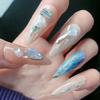 Abalone Shell Flakes for Nail Art,Mixed Size 3D Abalone Shell Fragments,Colorful Irregular Abalone Seashell Slices Nail Glitter Manicure DIY Accessory