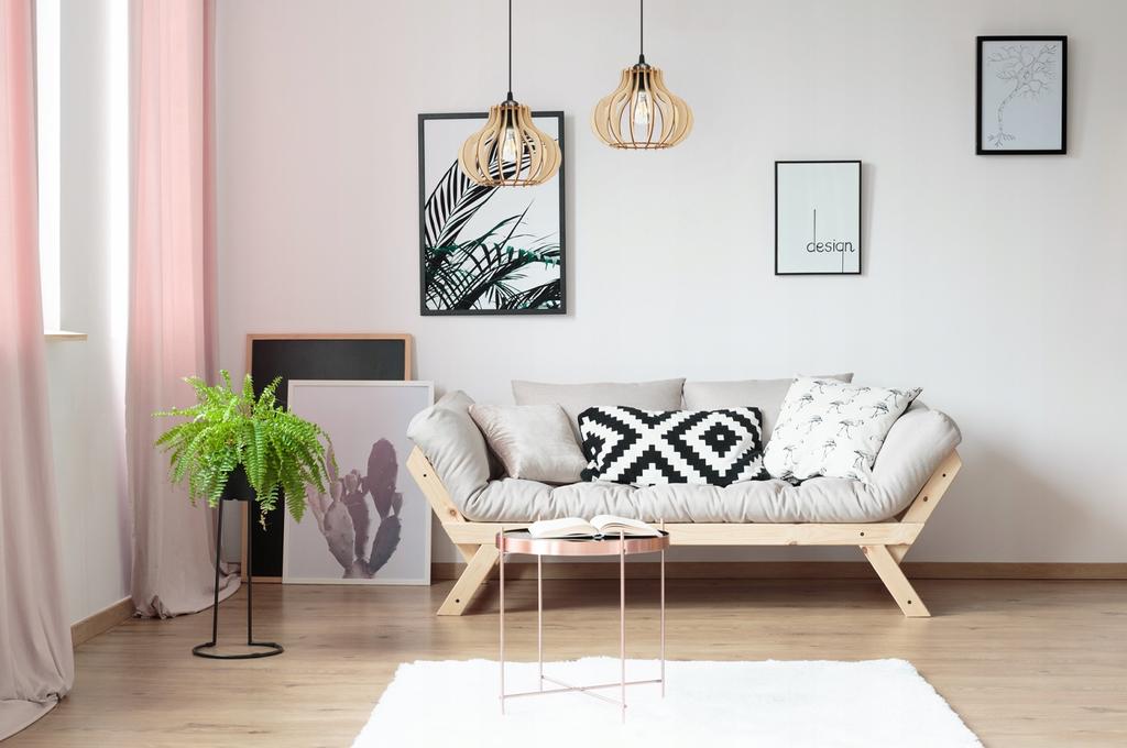 Hanging Lamp, Ceiling Chandelier, Wooden, Led Lampshade