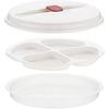 Plat pour omelettes et œufs - tescoma - purity micro-ondes - plastique - coloris assortis - 25,7 x 21,3 x 5,2 cm