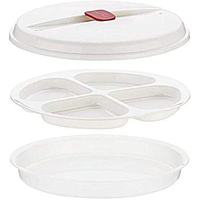 Plat pour omelettes et œufs - tescoma - purity micro-ondes - plastique - coloris assortis - 25,7 x 21,3 x 5,2 cm