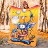 Rat Fink Power Flannel Blanket Soft All-Season Throw, Design for Camping, Car Travel, Hiking Sofa, Bed, Office Perfect Gift for Parties