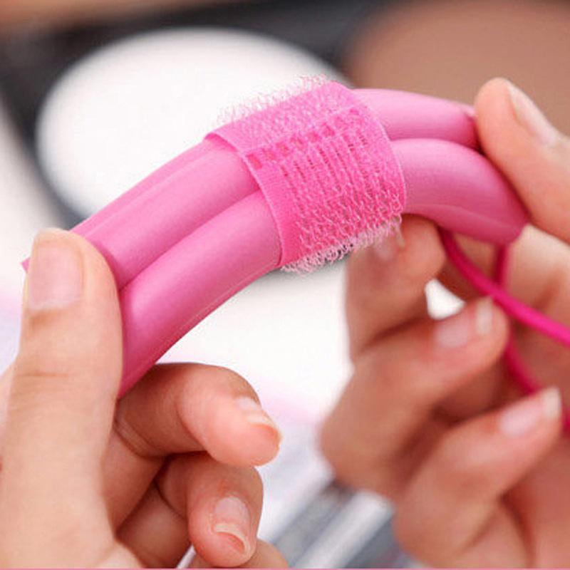 6 Stück/Set Magischer Lockenwickler Selbstklebende Haarwickler Hitzefrei Schlafen Lockenwickeln Frauen DIY Haar Lockenstab Haarstyling Werkzeug