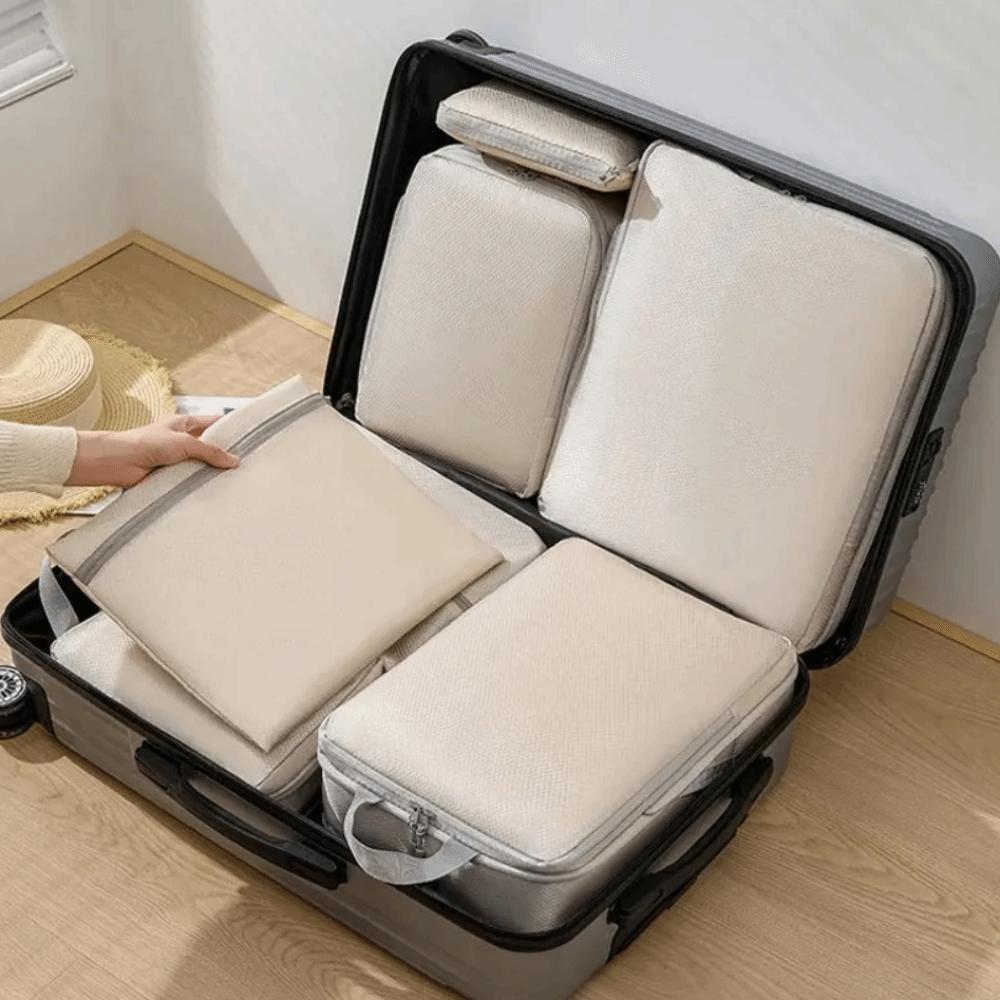 4Pcs 4 Size Travel Compression Packing Cubes Bag Waterproof Travel Bag  Travel