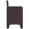 Garden Chair with Cushion 4 pcs Brown 53 x 49 x 85 cm Polypropylene