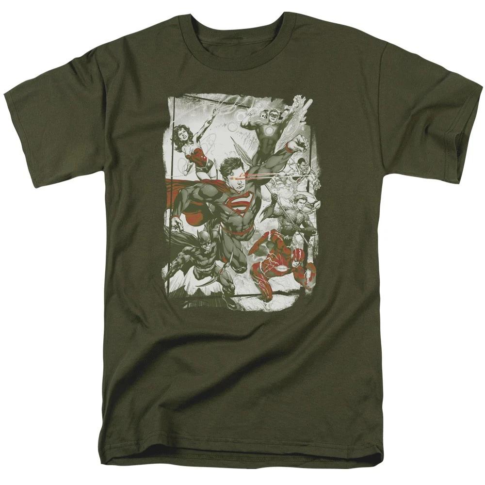 DC Comics - Justice League - Green And Red - Unisex Children s T-shirt - Green 140
