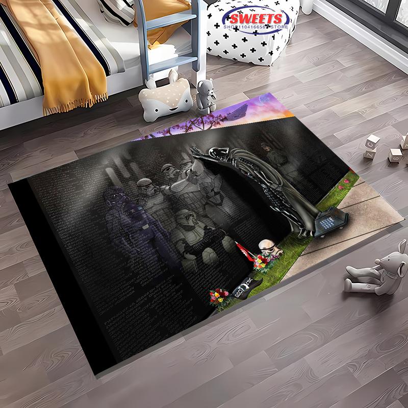 New Shelves! 3D Classic Movie Theme Carpet, Living Room Bedroom Office Children's Room of Choice, Non-slip Machine Washable Mat
