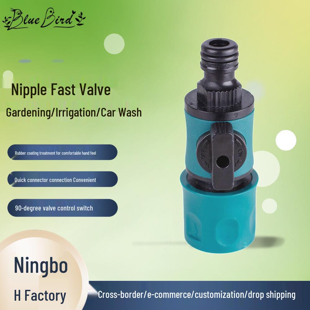 Plastic Quick-Connect Water Pipe Valve for Home & Garden Irrigation