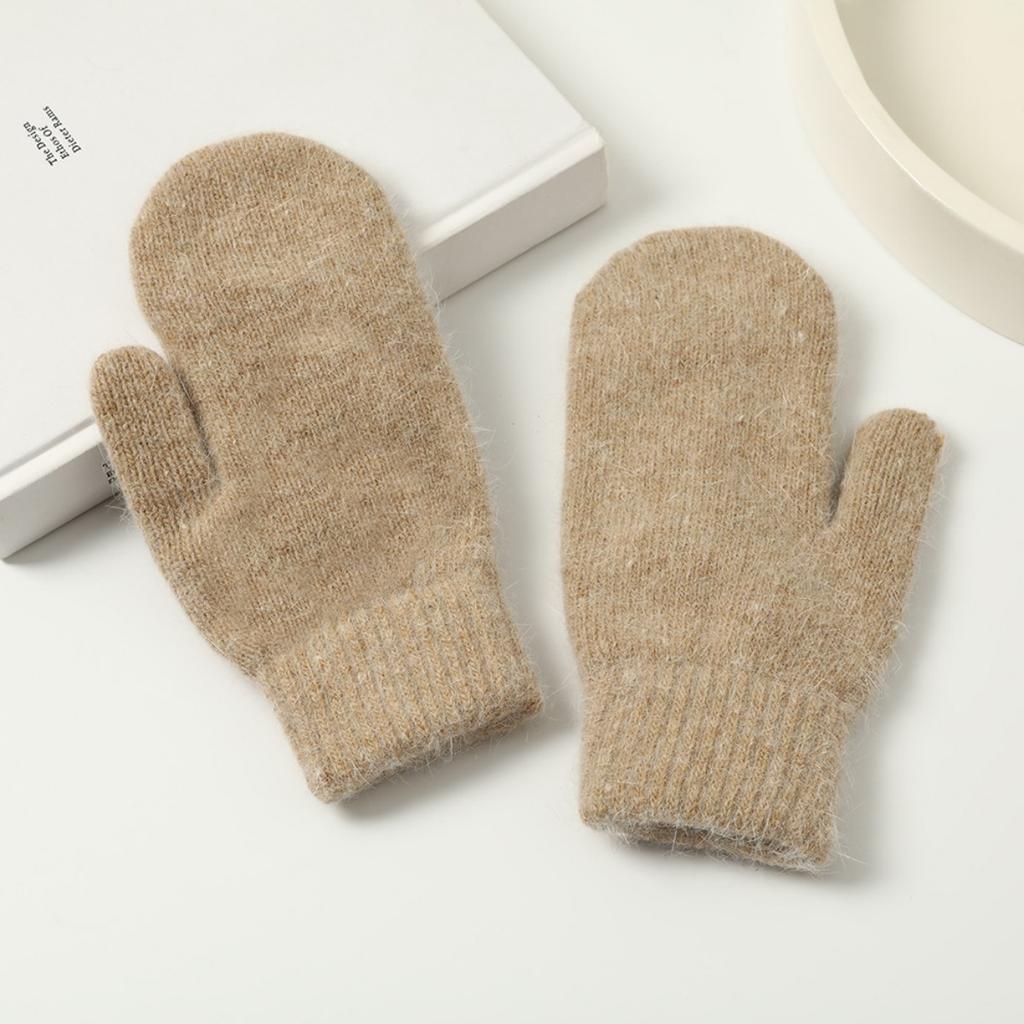 Women's, Full Finger Gloves, Velvet Gloves, Thick Gloves, Couple Gloves, Knitted Gloves, Warm Gloves, Soft, Breathable Gloves
