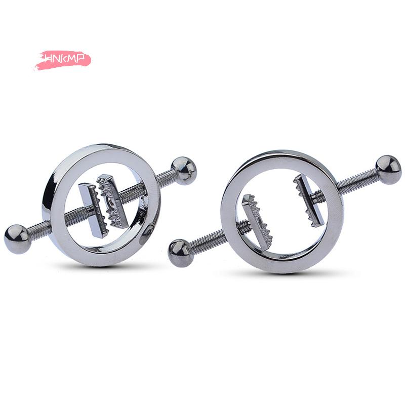 Adjustable Metal Nipple Clamps 1 Pair Breast Spring Stimulator for Role Play Bondage Adult Games Couple Restraint Accessories