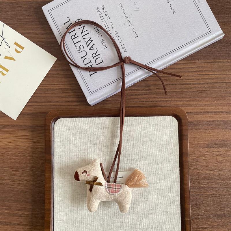 Collier pendentif animal de dessin animé coréen fait main pour enfants