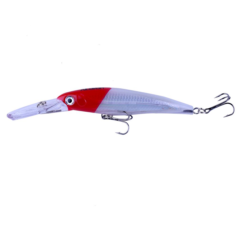 1pcs 17cm 30g Deep Diving Large Minnow Lure Artificial Wobbler Hard Bait Crankbait Sea Bass Pike Perch Fishing Tackle