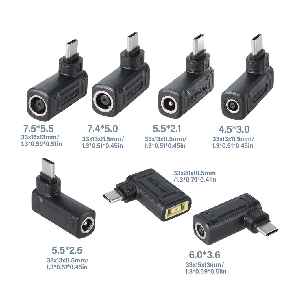 Portable 140W Type C Charging Converter High Efficiency PD Power Adapter Charging Connectors Head for Office and Travel