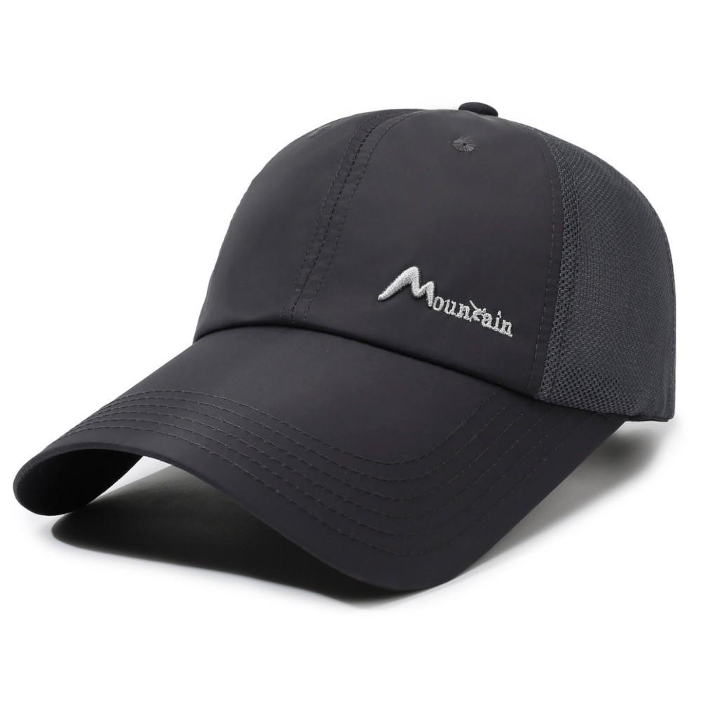 Anti-UV Running Hat Quick Dry Sun Hat Fashion Sports Caps Summer Outdoor темно серый