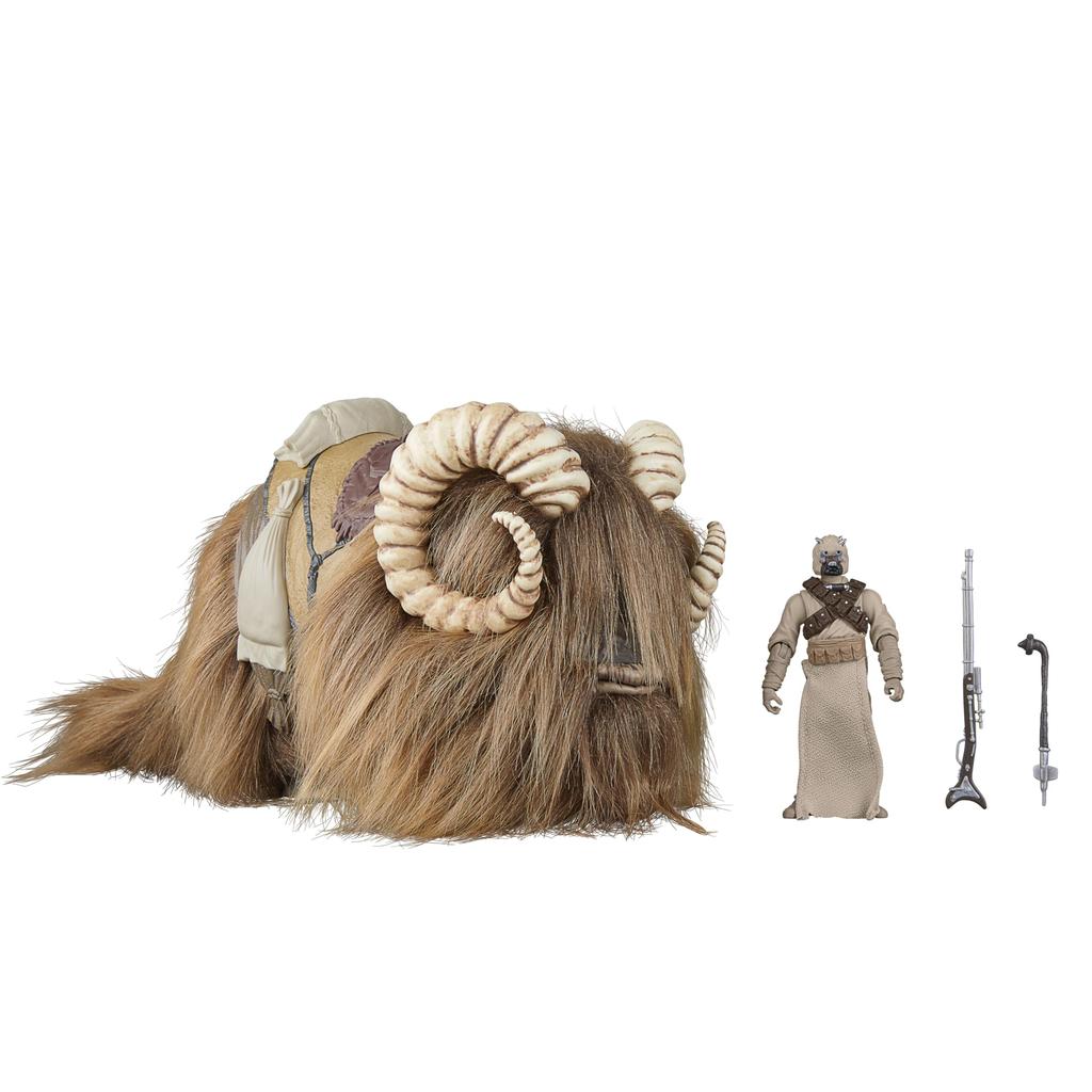 Hasbro Star Wars Vintage Collection Bantha Tusken Star A New Hope cm Premium Collectible Action Figure Creature Set of Authentic & Raider, Wars