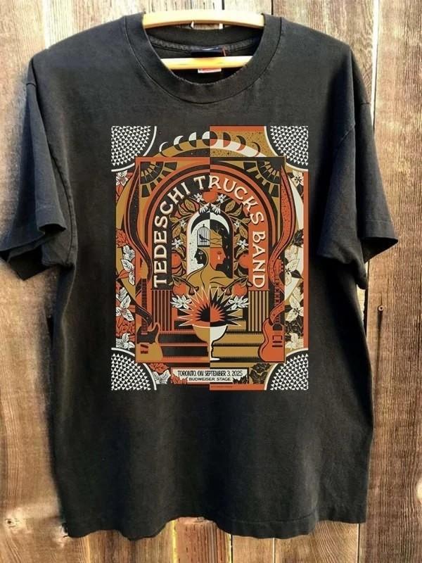 

Tedeschi Trucks Band Toronto ON 2025 Venue Poster short sleeve shirt S5XL Unisex T-Shirt XXL