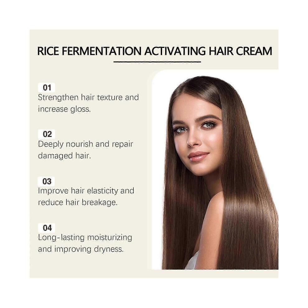 Eelhoe Rice Essence Moisturizing Hair Care Cream for Hair Repair Nourishing Hair Moisturizing Soft Hair Mast
