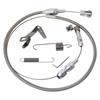 Gas Pedal w/Brake +Clutch Pad & 24"/36'' Throttle Cable Bracket Spring Kit XL Series Billet Aluminum Non-Slip Black/Silver