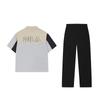 Fila Original White Line Logo Polo Shirt And Comfortable Long Pants Set Men Tops F11M529403F+F11M529805F