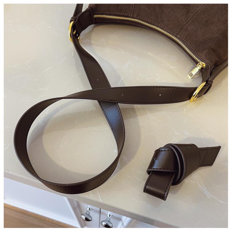 Women's Retro Large Capacity Crossbody Bag - New Textured Design, Versatile & Casual Daily Underarm Bag