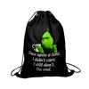 Christmas Double Sided Print New Year Gift Bag Drawstring Pocket Christmas Backpack