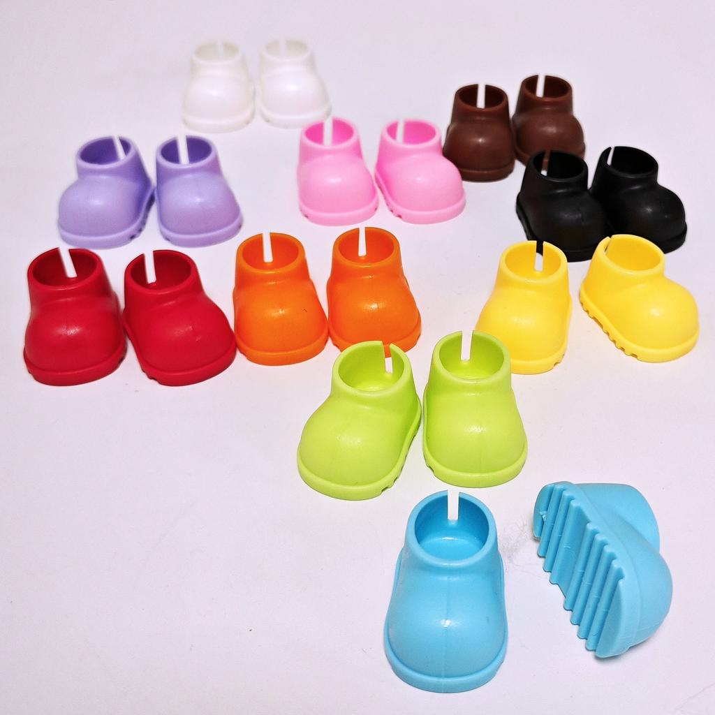 New Fashion Macaron Labubu Rain Boots One, Two and Three Generations Labubu Doll Shoes