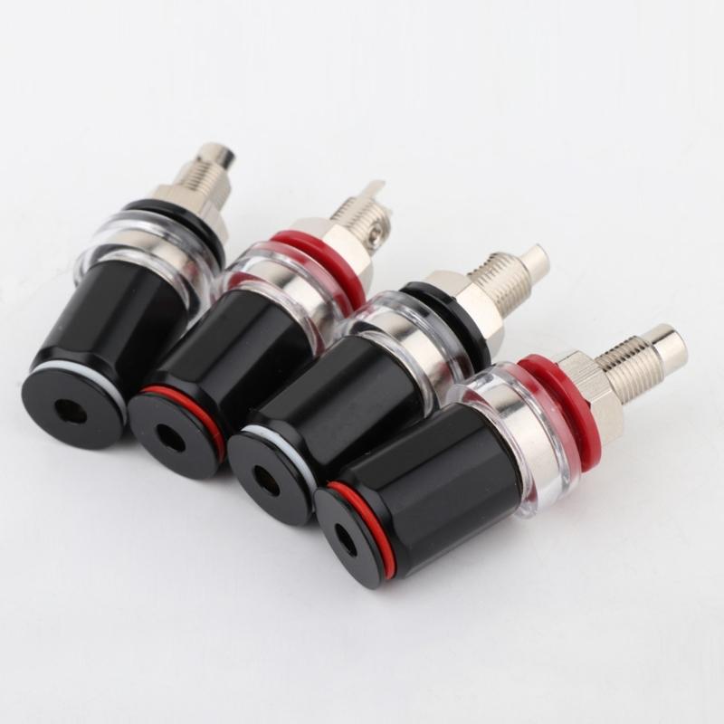 1PC HIFI Binding Post With Rhodium Plated Metal Binding Speaker Terminal L=50mm Power Amplifier Audio Banana Plug