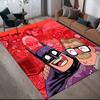 Batman & Villain Anti-Slip Floor Mat, Rectangular Carpet for Living Room & Entertainment Area Decor