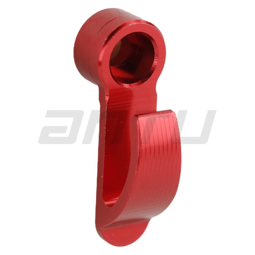 

Modified motorcycle electric vehicle helmet hook brake pump clutch handle cnc half cover scooter side storage hook красный