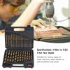 30 Pcs Set Twist Drill Bit 1/4in Shank 1/16 To 1/2in High Speed Steel Twist Drill Bits with Extension Rod Storage Case