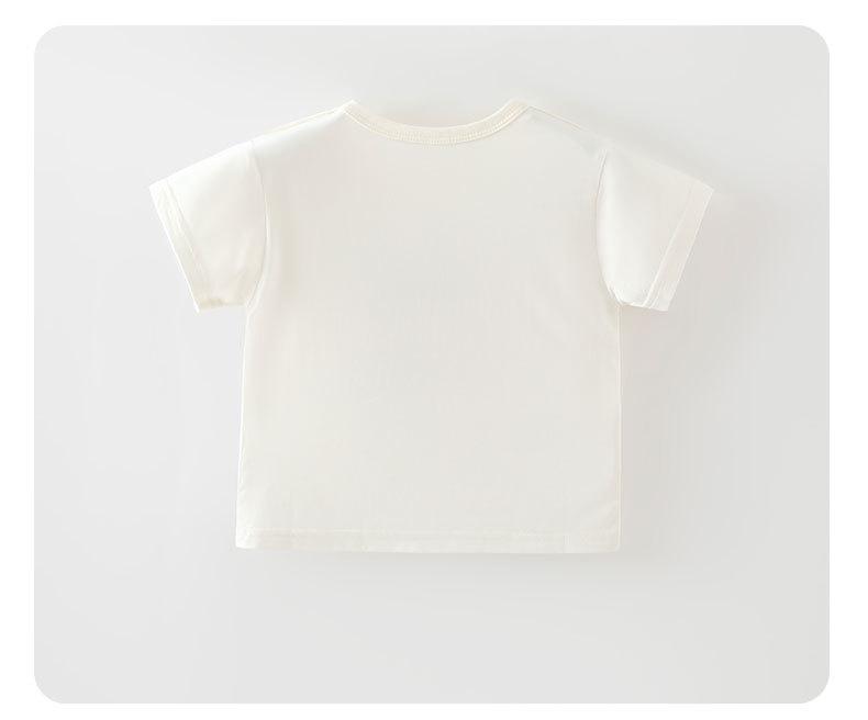 Boys' Color Block Short-Sleeve Summer T-Shirt - Stylish & Versatile Base Layer