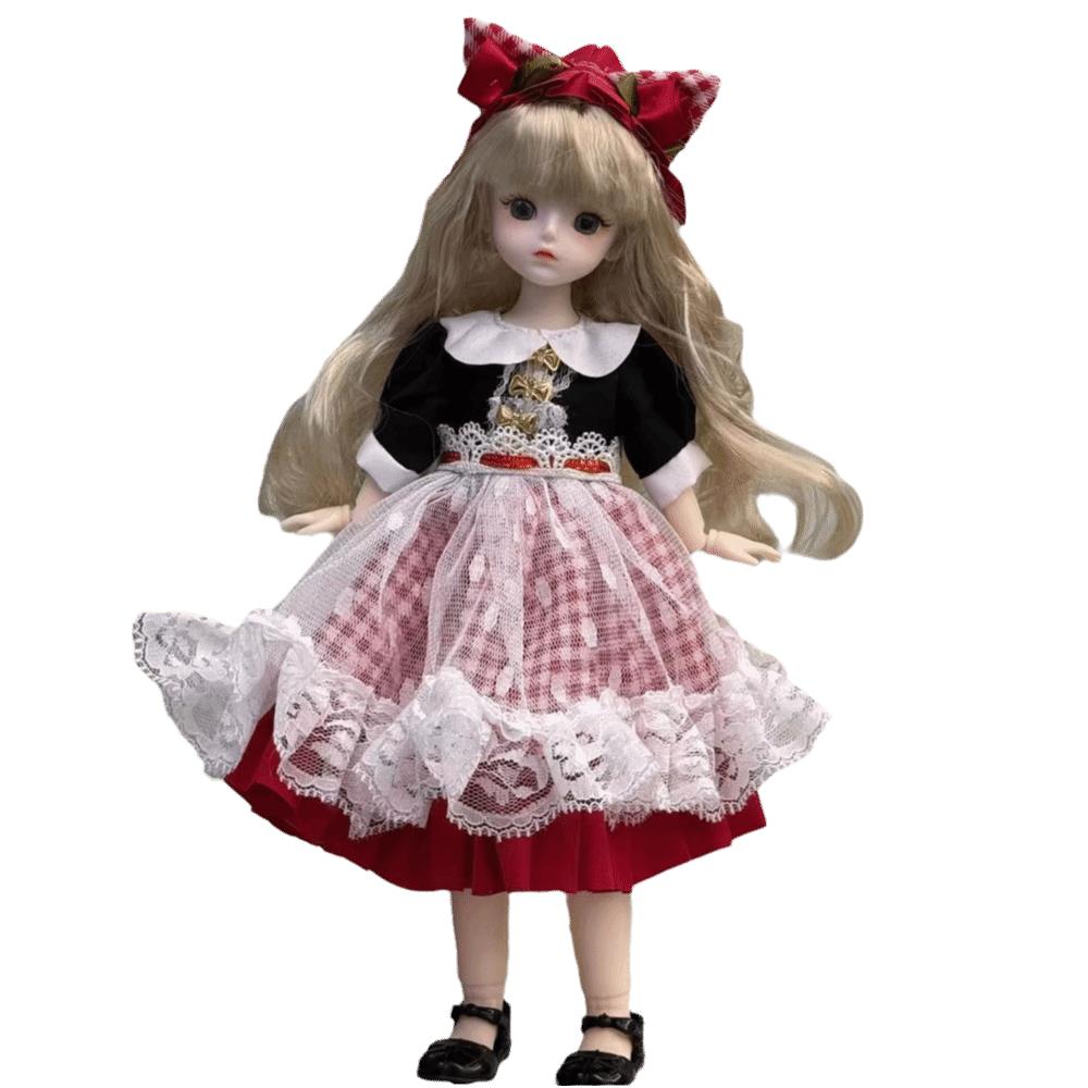 Attractive Eyes Princess Dress Up BJD Dolls Princess Makeup Ball Joint Doll Birthday Gift