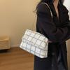 Plaid Large-capacity Fashionable and Simple 2025 Autumn and Winter New Chain Shoulder Crossbody Small Square Bag