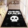 Game ending skull symbol carpet Yoga living room room decor children's crawling mat doormat area rug games mat
