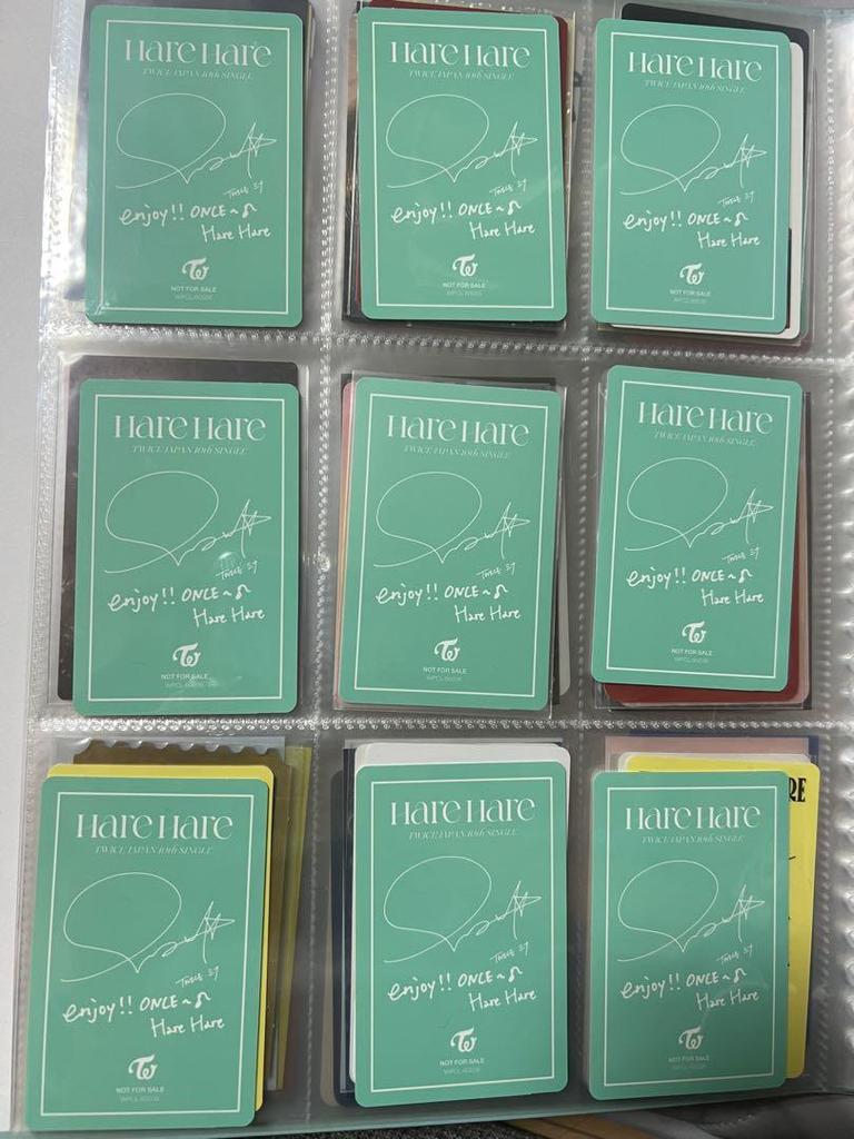 [USED] TWICE Harehare Mina Edition Trading Card Complete Set