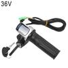 36V 48V 60V Electric Bicycle Throttle Grip E-bike Handlebar with Lock Ebike Scooter Accelerator Power Indicator Key LED Display Throttles 2